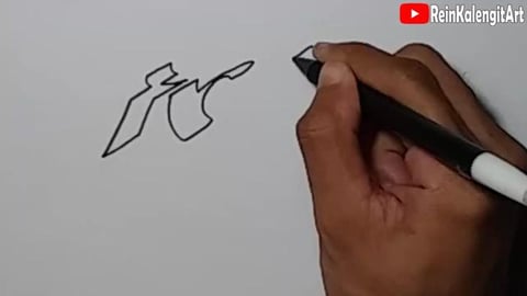Drawing Graffiti Name IRGI