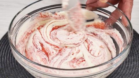 Creamy Banana and Strawberry Dessert with Condensed Milk