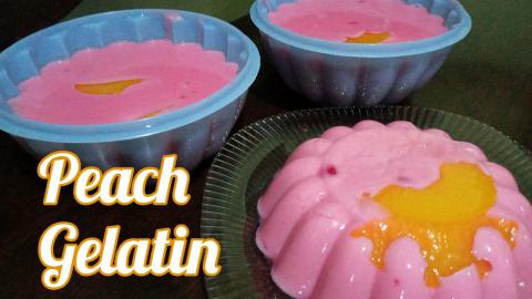 PEACH GELATIN | How to make Peach Jelly | Taste Buds PH