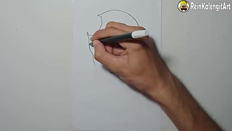 Drawing Graffiti baby zombie head