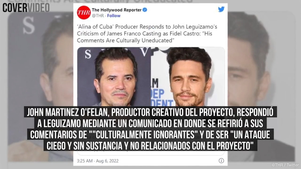 John Leguizamo critica la elección de James Franco como Fidel Castro y