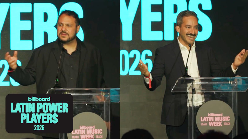 billboard.com - Stefanie Tanaka - Omar Al-Joulani Presents Hans Schafer with Executive of the Year | Latin Music Power Players 2026