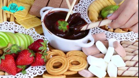 CHOCOLATE FONDUE PLATE