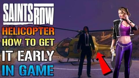 Saints Row: How To Get A Helicopter Early On! In Game (Lo...