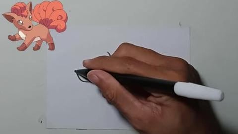 Drawing Pokemon Vulpix