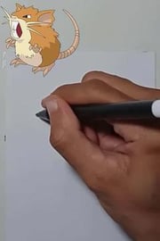 Drawing Pokemon RATICATE Shorts