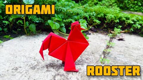 ROOSTER | COCK | Origami tutorial by Magic Folds 