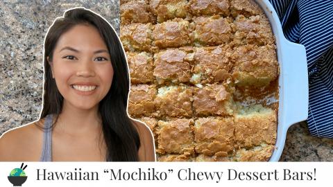 Butter Mochi Recipe | Hawaiian Glutinous Rice Coconut Des...