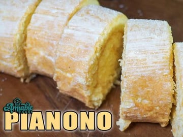 Make Pianono (Cake Roll) with 5 Ingredients!