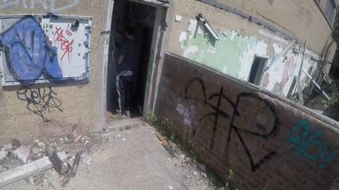 POV I CLIMB THE TOWER OF ABANDONED ARMY BASE