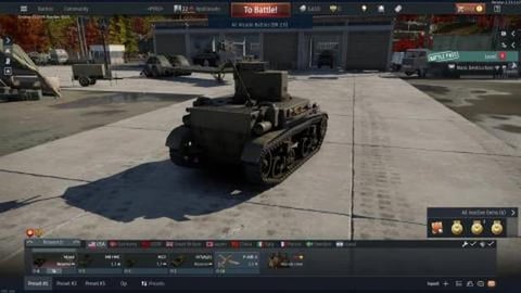 Light Tank M2A4 Test Drive