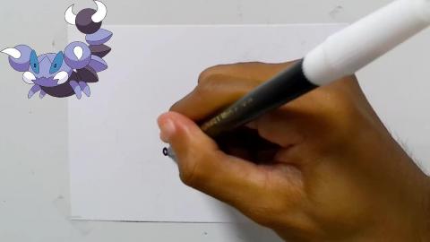 Drawing pokemon skorupi