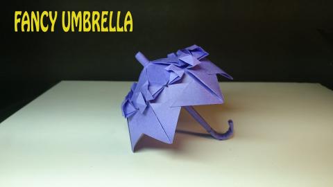FANCY UMBRELLA | Origami tutorial ☔☔☔