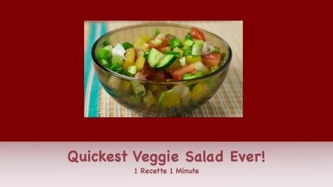 Quickest Veggie Salad Ever! (shorts)
