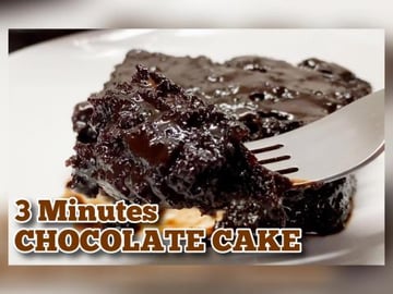 How to make Moist Chocolate Cake in 3 Minutes Recipe | Qu...