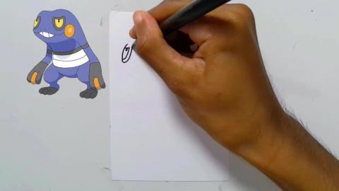 Draw Pokemon croagunk shorts