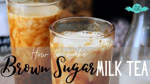 Easy to make BROWN SUGAR MILK TEA (Tiger Sugar Milk Tea) ...