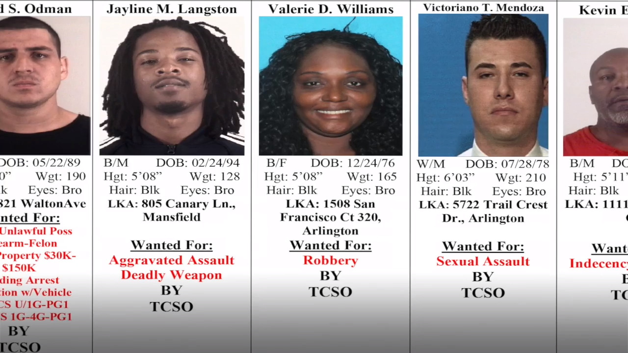 Crime Stoppers Tarrant County's 10 Most Wanted Criminals, May 9