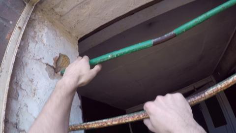 POV ACCESSING ABANDONED FACTORY... I HAD TO CLIMB IN