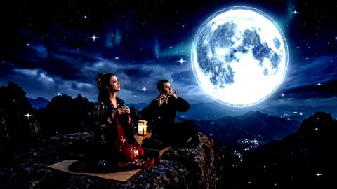 Chinese Zen-music bamboo flute Moonlight