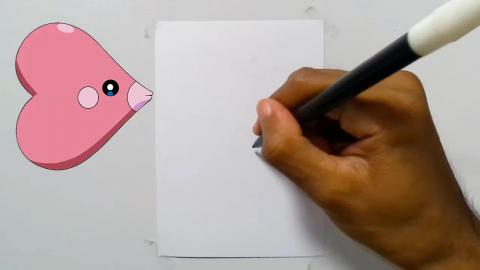 Drawing Pokemon Luvdisc