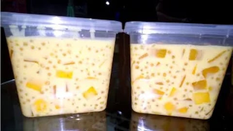 Peach Mango Jelly (with Tapioca) _ How to make peach mang...