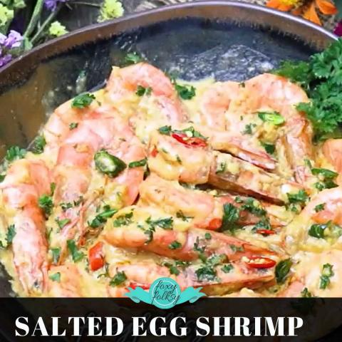 How to Make Creamy Salted Egg Shrimp | Rich and Flavorful...