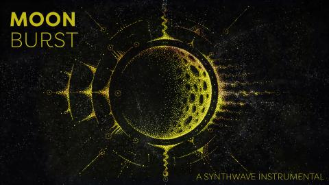 Moon Burst – A Synthwave Sketch