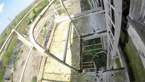 POV ENTERING ABANDONED BUILDING...