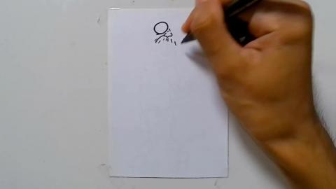 Drawing graffiti zombie big brother standing shorts