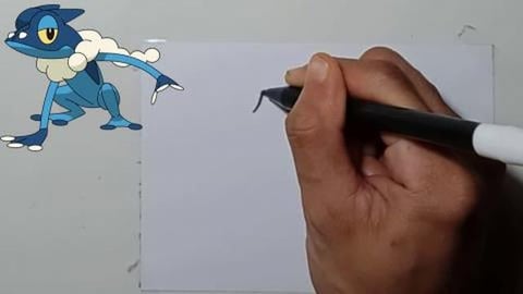 Drawing Pokemon FROGADIER
