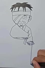 Drawing Anime Danzo Chibi shorts