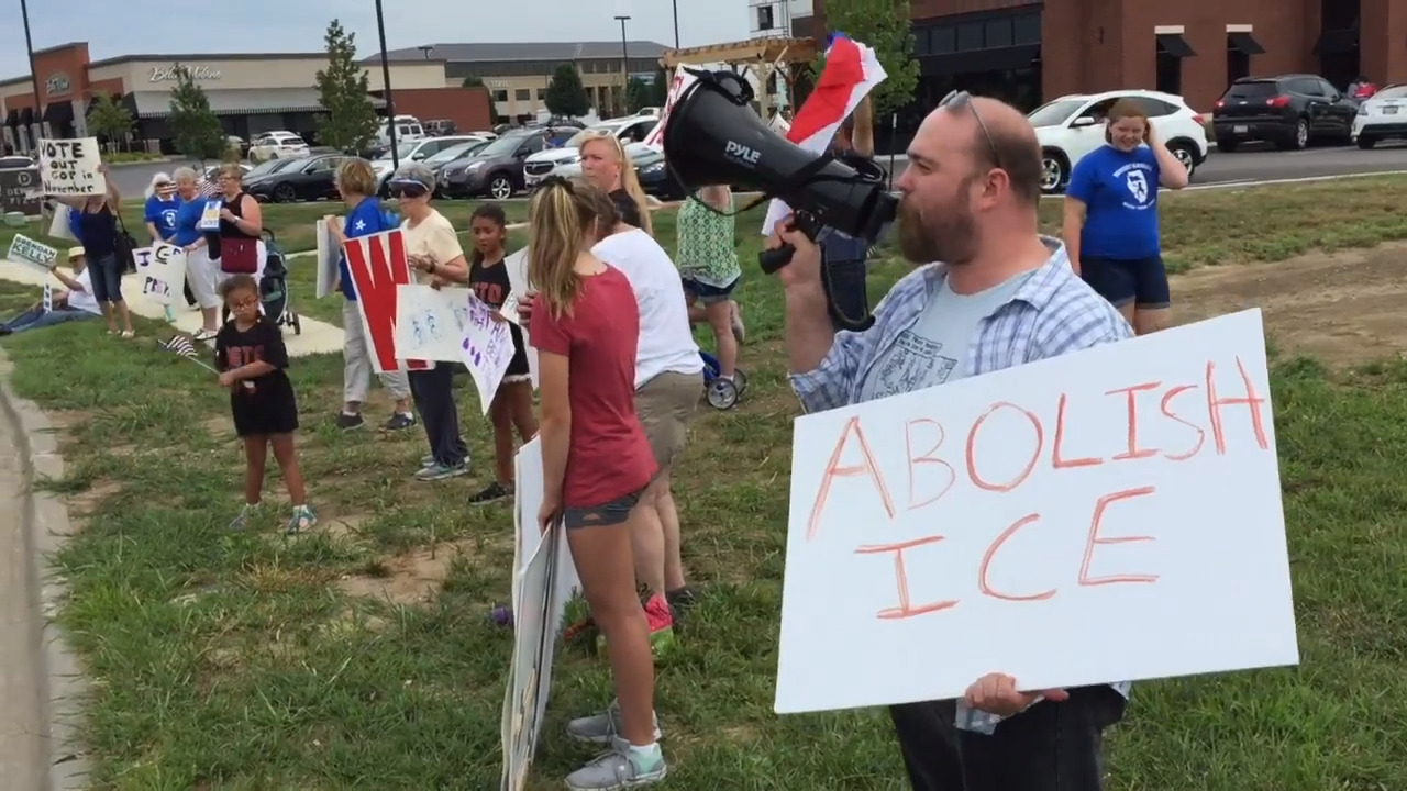 Republican fundraiser with vice president draws antiTrump protests