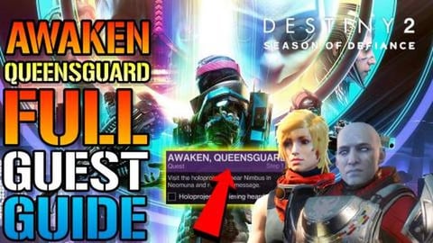 Destiny 2: Awaken Queensguard FULL QUEST GUIDE! Rescue Am...