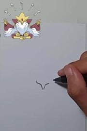 Drawing Pokemon MEGA_ALAKAZAM Shorts