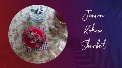 Jamun Kokum Sherbet Recipe