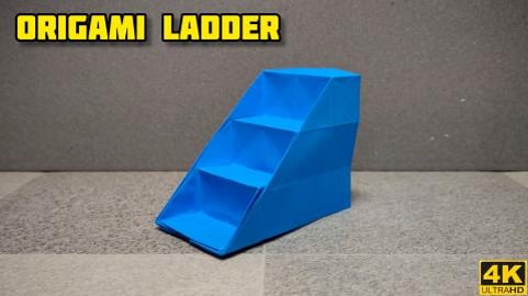 Origami Ladder | Origami Stairs | Origami tutorial | Pape...