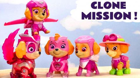 Paw Patrol Mighty Pups Charged Up Skye gets Cloned Toy St...