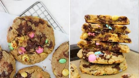 Baking Easter Chocolate Chip Cookies