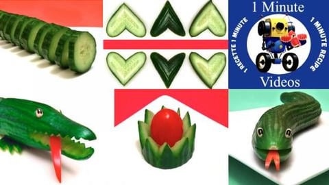 Top 5 Cucumber Carving Tutorials