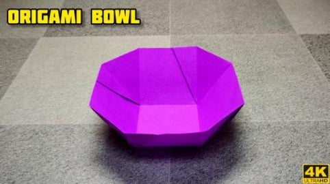 Origami Bowl | Origami tutorial | Paper craft