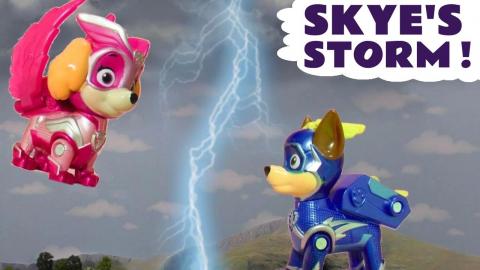 Paw Patrol Mighty Pups Charged Rescue Mission with Skye