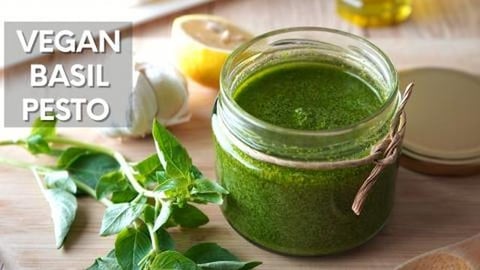 Vegan Pesto Sauce Recipe | How to make Pesto