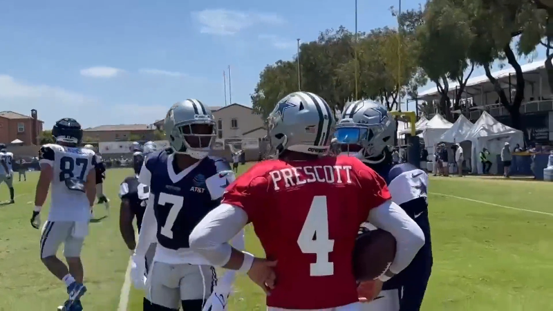 Cowboys' Dak Prescott, Trevon Diggs clear air after camp trash talk