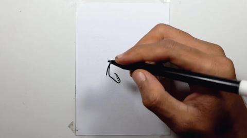 Drawing clown skull graffiti
