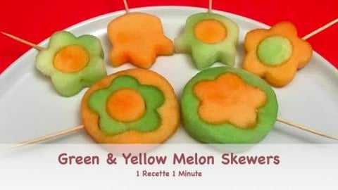 Green & Yellow Melon Skewers (shorts)