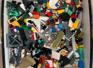 unpacking lego lot  
