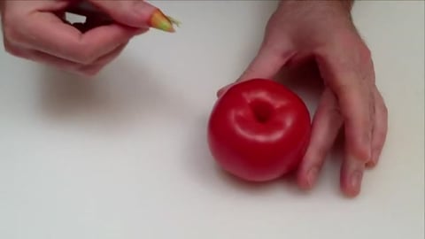 How to Make a Flower, a Leaf and a Bull Head with a Tomat...