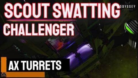 Scout Swatting My AX Turret Build Elite Dangerous Thargoi...