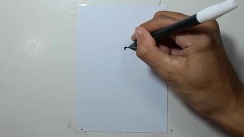 Drawing graffiti vulture head with witch hat